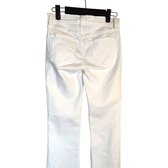 J Brand Selena Size 24 White Cropped Jeans With Lace Hem - Picture 11 of 16